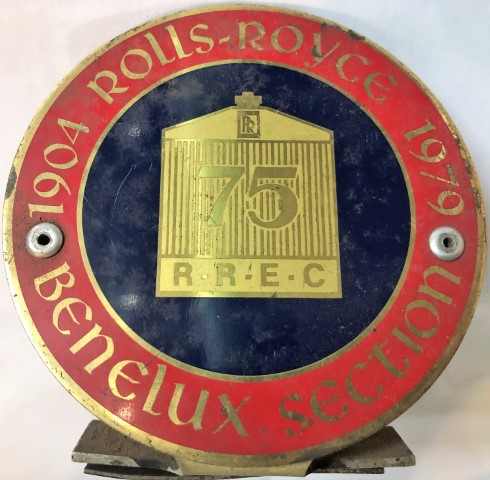 Badge Rolls Royce Benelux section 1904-1979