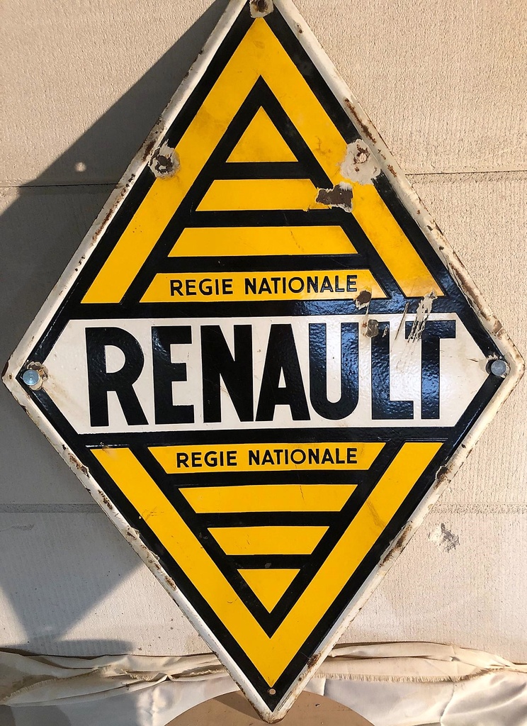 Renault regie nationale double sided