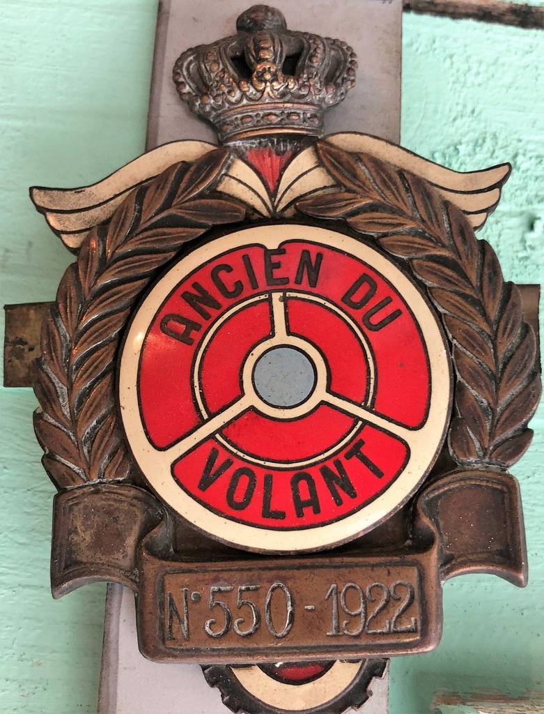 Badge Ancien du volant N°550 1922